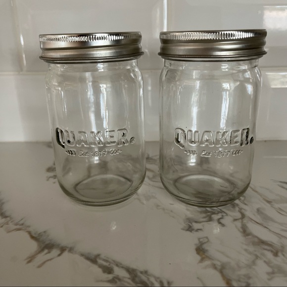 Quaker Oats Glass Jars Excellent Like rare! - Picture 2 of 7